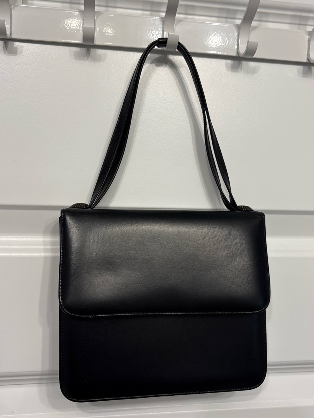 Rosart Vintage Black Leather Handbag Bag